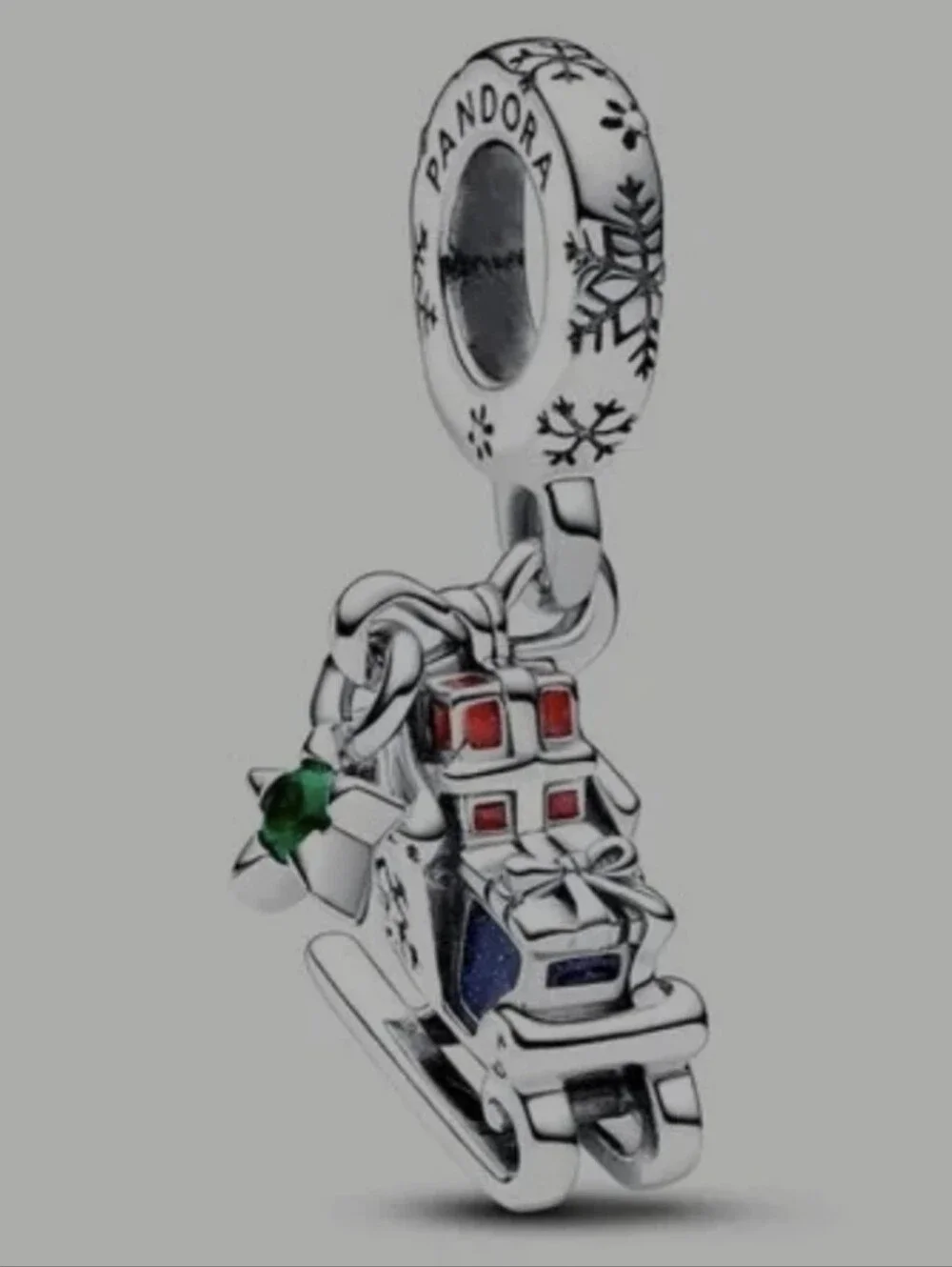 Authentic Pandora Christmas Sleigh 2023 Dangle Charm
